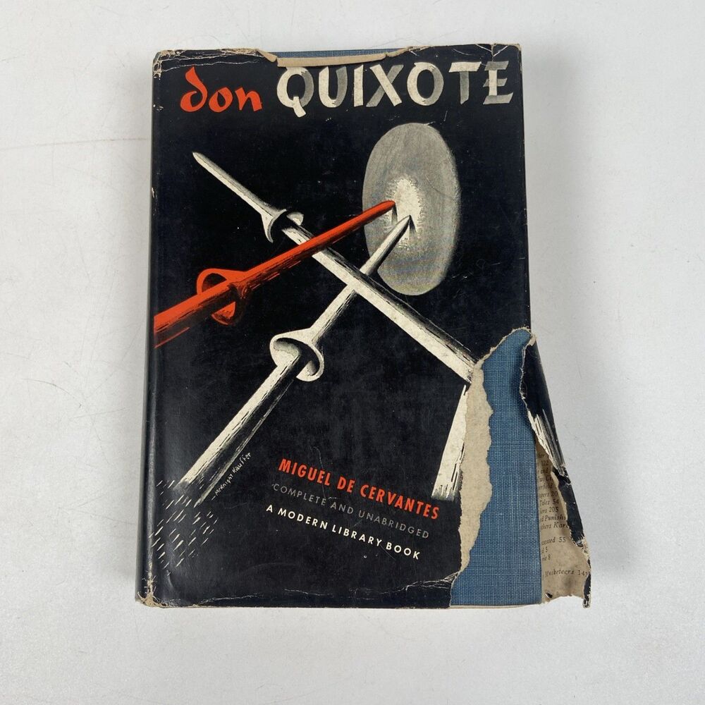 Don Quixote Miguel de Cervantes 1950 HC DJ Modern Library Random House